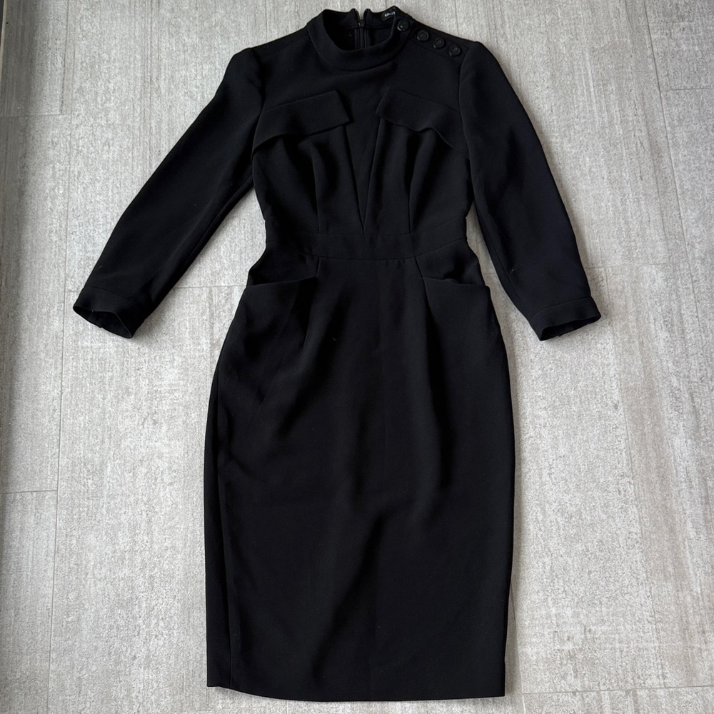 Black Karen Millen Dress size 2 | work attire, tailored chic
